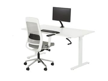 Slinger bureau Zit sta BASE02 wit 120x80, Ophalen of Verzenden, Nieuw in verpakking