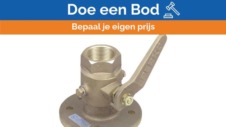 Bieden: Perko 2 inch brons sea cock body with valve - 08050, Watersport en Boten, Bootonderdelen, Kombuis en Sanitair, Nieuw, Zeilboot of Motorboot