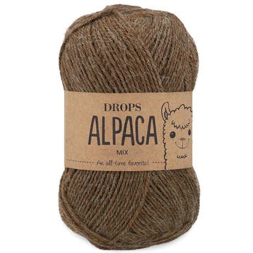 DROPS Alpaca Mix - 607 bruin - Wol Garen, Hobby en Vrije tijd, Ophalen of Verzenden, Nieuw