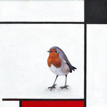 Jos Verheugen - Free after Mondrian, with Robin (M1125)