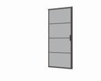 Douchedeur 90x200cm 6mm Nano glas mat zwart serie Rafaella, Doe-het-zelf en Verbouw, Sanitair, Verzenden, Nieuw