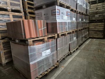 380 m2 Sneldek dakpannen rustiek rood - 7 euro m2, Steen of Klei, Nieuw, Ophalen of Verzenden, 15 m² of meer