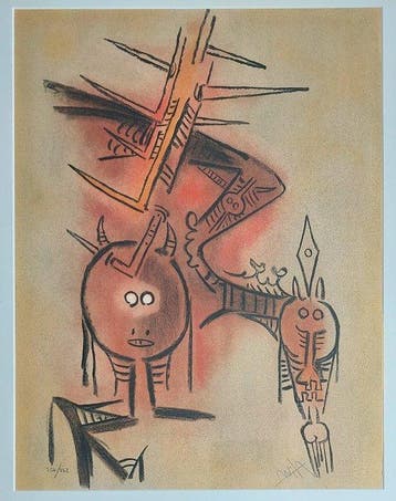 Wifredo Lam (1902-1982) - Belle épine (from Pleni Luna)