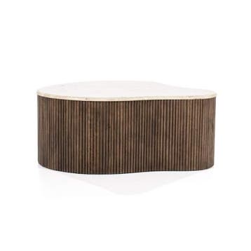 Salontafel Mari - 83x72x34cm - 95750 - salontafel, Huis en Inrichting, Nieuw, Overige materialen