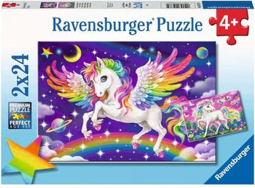 Eenhoorn En Pegasus Puzzel (2 x 24 stukjes) | Ravensburger -, Verzenden, Nieuw