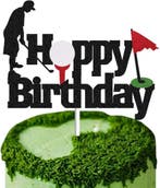 Golf taart topper Happy Birthday groen, Hobby en Vrije tijd, Taarten en Cupcakes maken, Verzenden, Nieuw, Taarten of Cupcakes