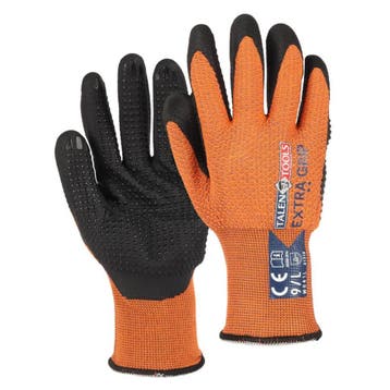 Talen Tools Werkhandschoenen maat M oranje met extra grip..., Ophalen of Verzenden, Nieuw