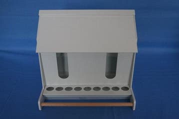 3054 Kanarie/exoten voederautomaat 30 cm 2 vakken, Dieren en Toebehoren, Ophalen of Verzenden, Nieuw