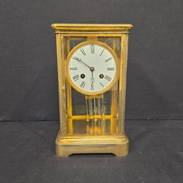 Glaspendule Napoleon III - Verguld brons - 1880 - Met kwik