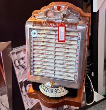 Wurlitzer 3031 Wallbox - Origineel, Werkend, Verzamelen, Ophalen, Gebruikt