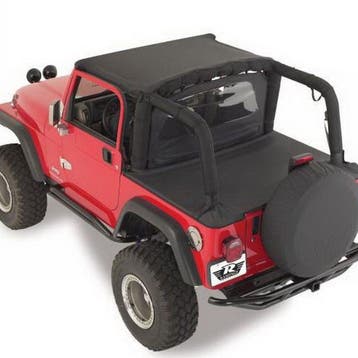 Rampage 1992-1995 Jeep Wrangler(YJ) Tonneau Cover - Black, Ophalen of Verzenden, Nieuw