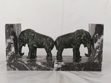 attr: ( I. Rochard) - sculptuur, serres elephants art déco -