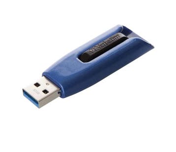 Verbatim V3 MAX - USB-Stick 3.0 32 GB - Blauw, Computers en Software, Verzenden, Nieuw, VERBATIM