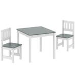 TRUUSK Kindermeubilair - Kindertafel met 2 Stoelen - 3-delig, Verzenden, Nieuw