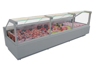 Rose koeltoonbank B375xD118xH125cm - grijs, Nieuw in verpakking