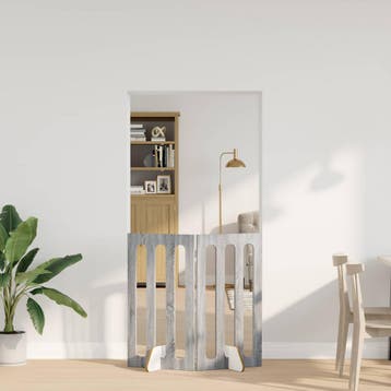 vidaXL Opvouwbaar huisdierhek 2 st Grijs Sonoma 100,5 x 38 x, Verzenden, Nieuw