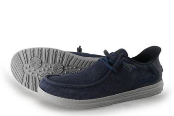 Skechers Instappers in maat 43 Blauw, Kleding | Heren, Schoenen, Overige typen, Zo goed als nieuw, Skechers, Verzenden