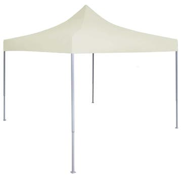 vidaXL Partytent professioneel inklapbaar 2x2 m staal crème, Verzenden, Nieuw, Partytent