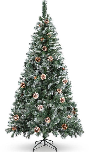 Kerstboom met sneeuw - Kunstkerstboom - 180 cm - Met standaa, Diversen, Verzenden, Zo goed als nieuw