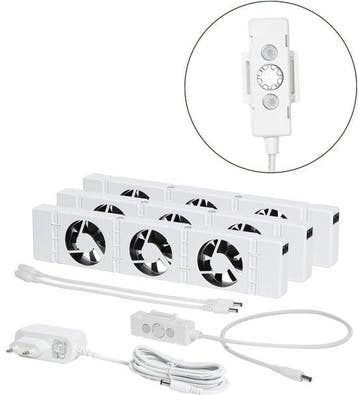 2dekans | SpeedComfort Radiator Ventilator Trio Set -, Doe-het-zelf en Verbouw, Ophalen of Verzenden, Zo goed als nieuw