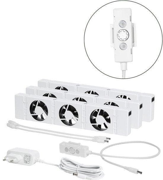 2dekans | SpeedComfort Radiator Ventilator Trio Set -, Doe-het-zelf en Verbouw, Verwarming en Radiatoren, Zo goed als nieuw, Ophalen of Verzenden