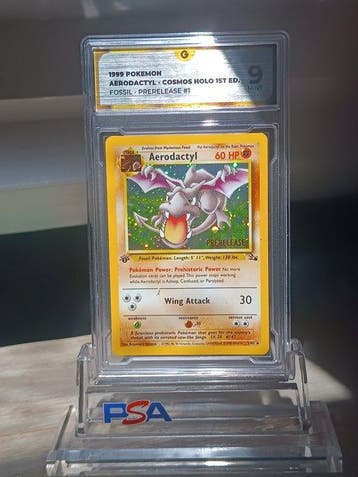 Pokémon - 1 Graded card - Aerodactyl First edition - GG 9 -, Nieuw