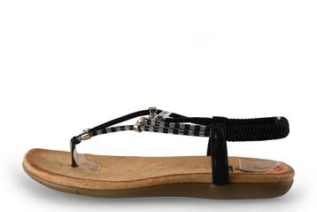 2go Fashion Sandalen in maat 41 Zwart, Kleding | Dames, Verzenden, Zwart, Zo goed als nieuw, 2go Fashion