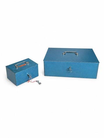 Vendex - Brandkast (2) - Metaal - Vintage Cash/Security Box