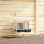 vidaXL Kippennestkast 2 compartimenten met poten, Verzenden, Nieuw