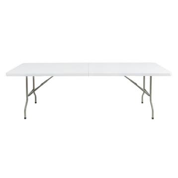 Bolero inklapbare tafel 244cm wit, Verzenden, Nieuw in verpakking