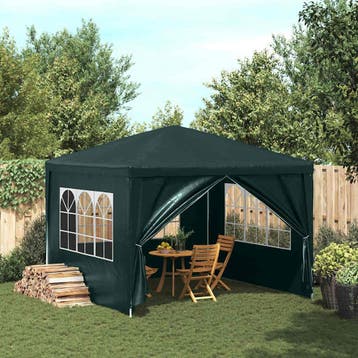 vidaXL Partytent 3x3 m groen, Tuin en Terras, Verzenden, Nieuw, Partytent