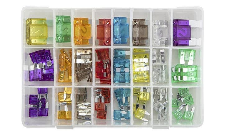 Assortiment doos steek zekeringen - 88 stuks - 11mm - 19mm -, Auto-onderdelen, Elektronica en Kabels, Nieuw, Ophalen of Verzenden