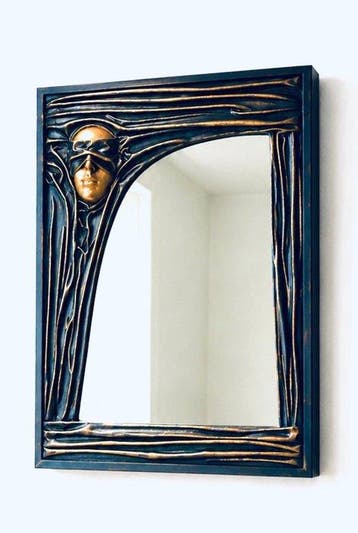 Wandspiegel - Hout, Glas, Nieuw