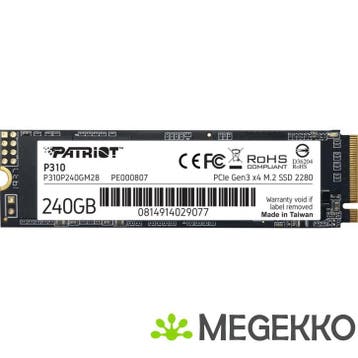 Patriot Memory P310 M.2 240GB M.2 SSD, Verzenden, Nieuw, Patriot