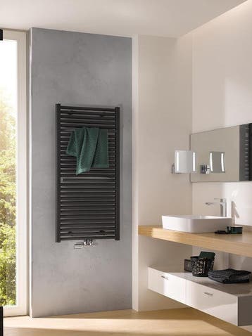 hsk line plus handdoekradiator maat 1775x500mm grafiet zwart, Ophalen of Verzenden, Nieuw
