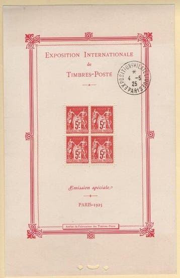 Frankrijk 1925/1925 - Internationale Filatelistische, Gestempeld