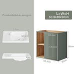 Wastafelkast - Wastafelmeubel - Wastafelonderkast - 50,5 cm, Verzenden, Zo goed als nieuw