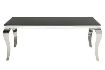 Eettafel Modern Barok 200cm zwart/ 37356, Huis en Inrichting, Tafels | Eettafels, Ophalen of Verzenden, Nieuw