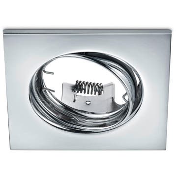 GU10 Inbouwspot Set - Glans Chroom - Inbouw Vierkant -, Ophalen of Verzenden, Nieuw, Overige fittingen, Plafondspot of Wandspot