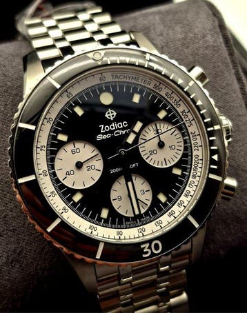 Zodiac - Sea-Chron Automatic Panda Chronograph - ZO3604 -, Nieuw