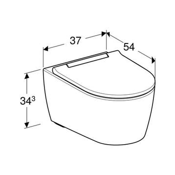 Wandcloset pack Geberit ONE Rimless met Diepspoel met, Doe-het-zelf en Verbouw, Ophalen of Verzenden, Nieuw