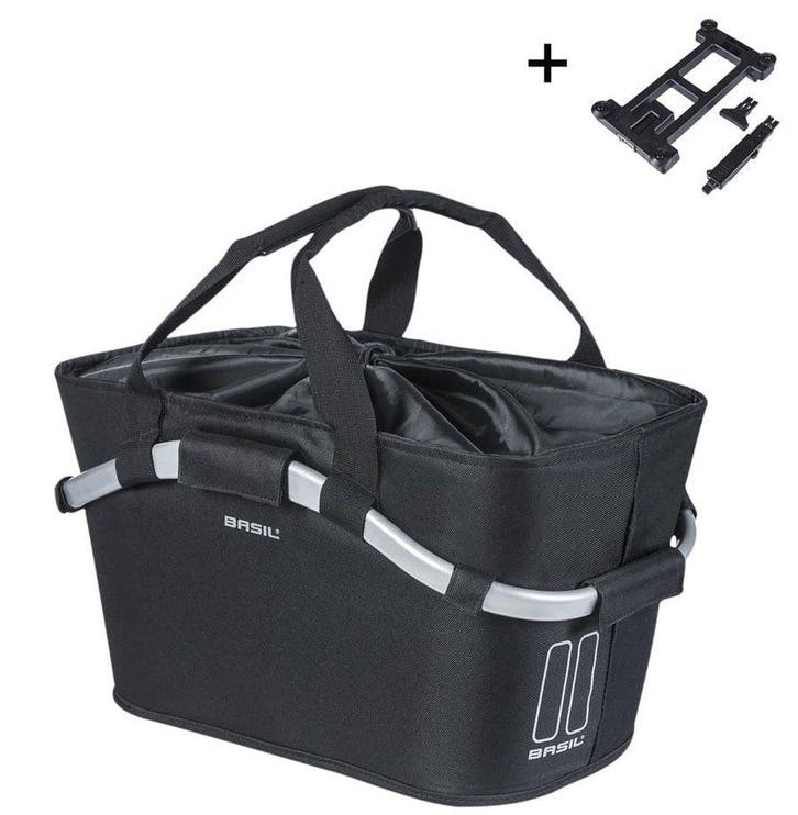 Fietsmand Basil 2day Carry All Rear MIK - 22 Liter - Zwart, Fietsen en Brommers, Fietsaccessoires | Fietstassen, Nieuw, Verzenden