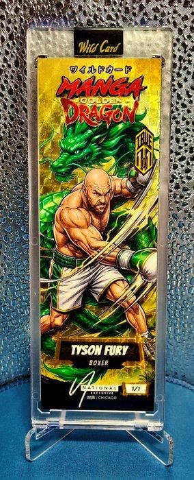Wild Card Manga Golden Dragon Tyson Fury True 1/1 Enige, Verzamelen, Nieuw