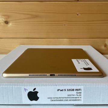 Apple iPad 5 32GB (9.7 inch) goud gold Wifi (4G) + garan..., Computers en Software, Apple iPads, Nieuw