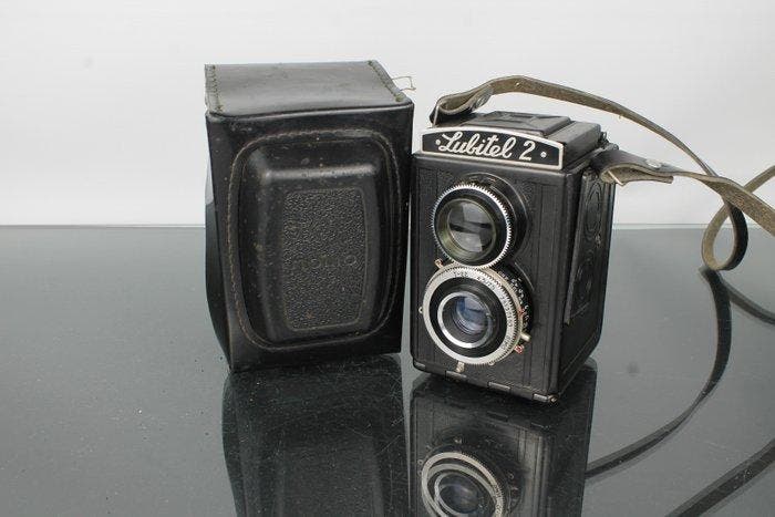 Lubitel 2 T-22 4.5/75 Analoge camera, Audio, Tv en Foto, Fotocamera's Analoog