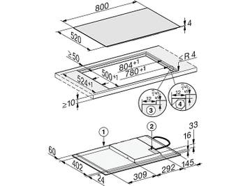Miele - Inductie Kookplaat - Zwart, Witgoed en Apparatuur, Kookplaten, Verzenden, Nieuw, Inductie, 4 kookzones