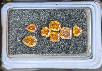 Zonder minimumprijs - 7 pcs Diamant (Natuurlijk gekleurd) -, Sieraden, Tassen en Uiterlijk, Edelstenen, Nieuw