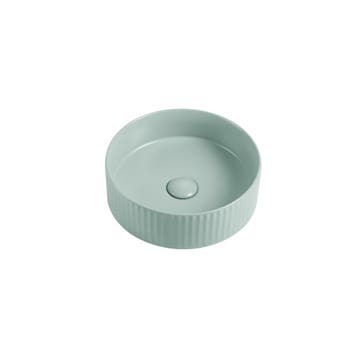 Waskom Retro 36x36x11cm mint groen met ribbels inclusief, Verzenden, Nieuw