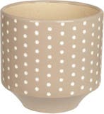 Present Time Dots Carved - Plantenpot - Aardewerk - Grijs, Tuin en Terras, Bloempotten, Verzenden, Nieuw