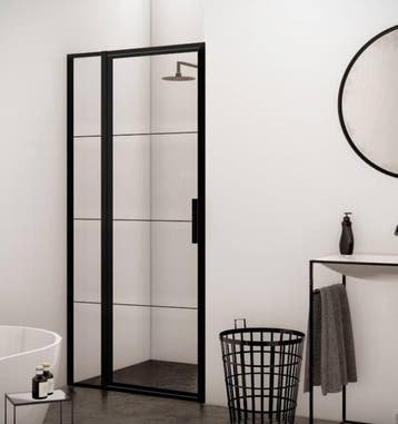 Nisdeur Frame met Vast Paneel 90x200 cm 8 mm NANO Glas Mat, Ophalen of Verzenden, Nieuw, Glas, Bad